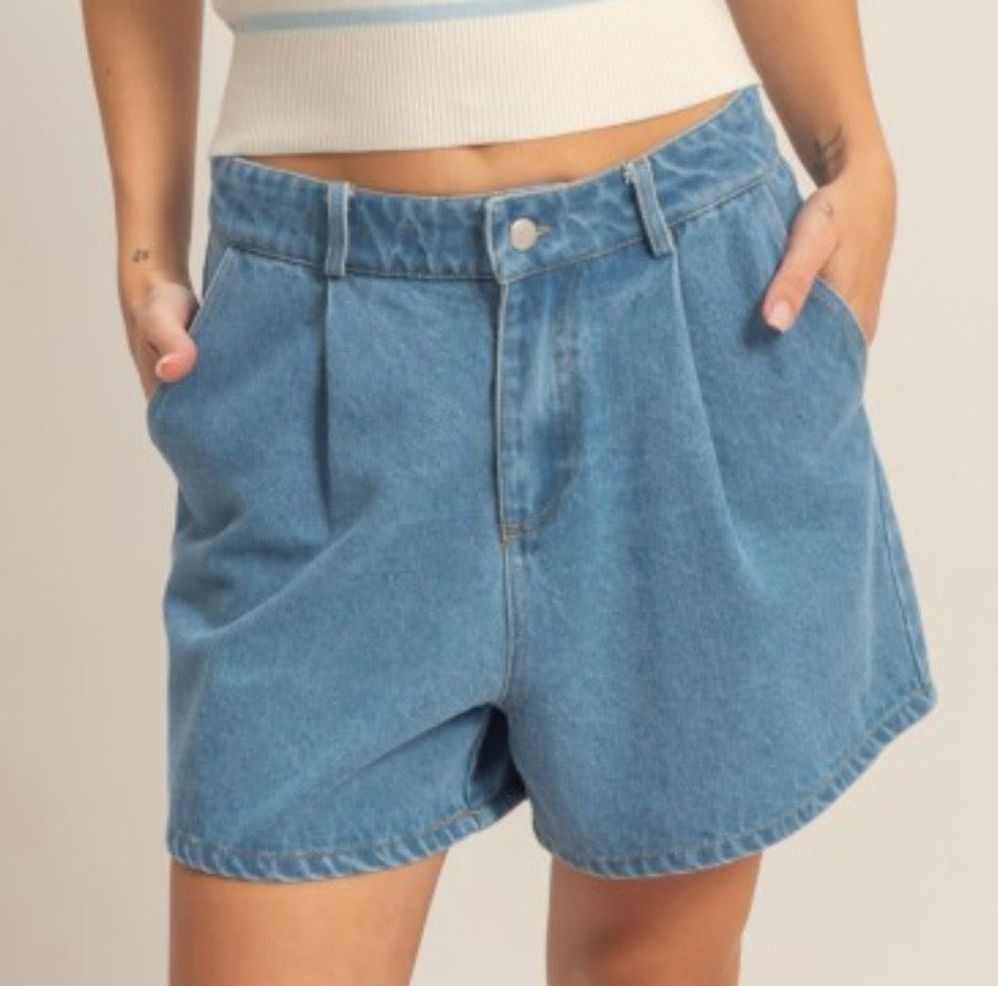 Paperbag Denim Short