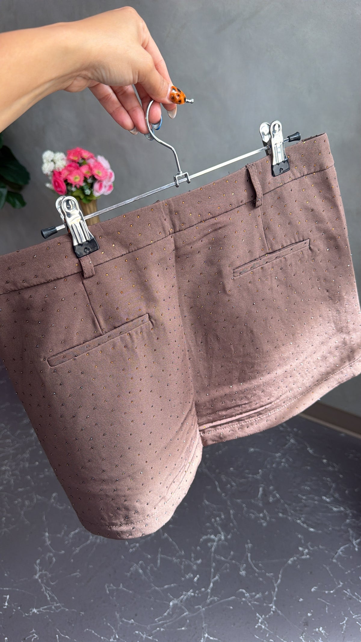 Chocolate diamond mini Skirt