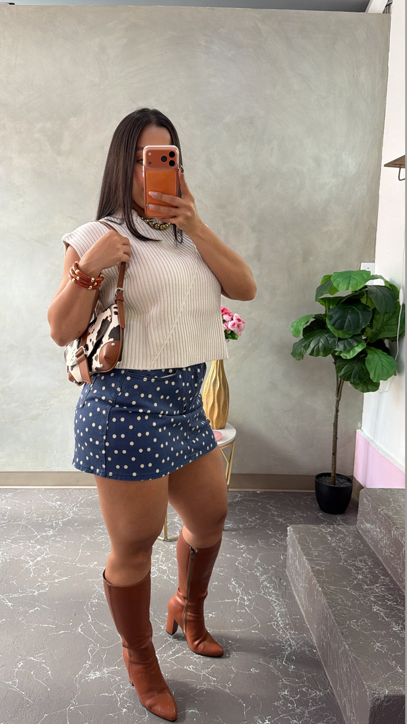 Polkadots Denin Set (incluye pant)