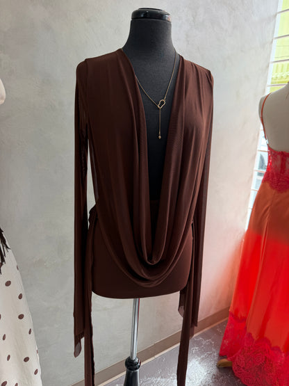 Chocolate Mesh Dress