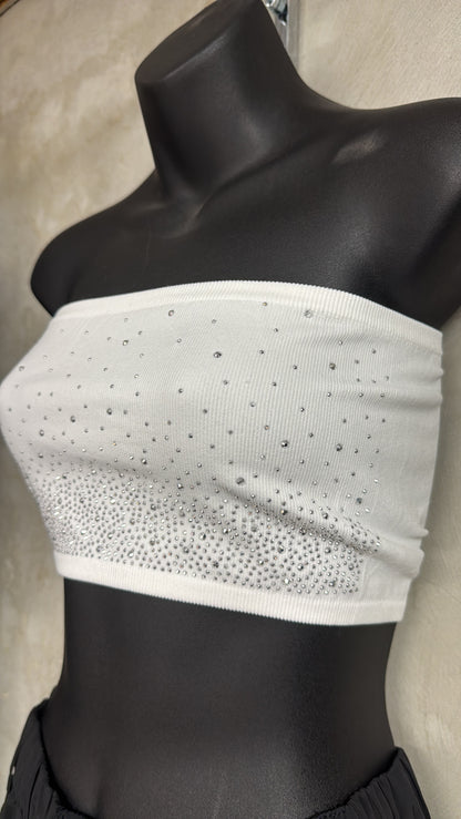 Rhinestone tube top