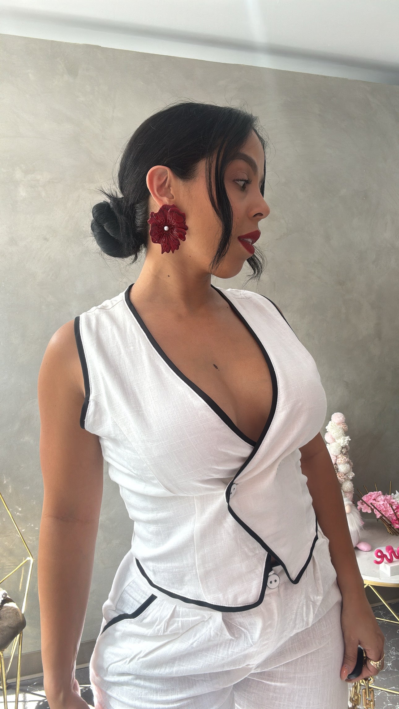 Black & White Linen Set