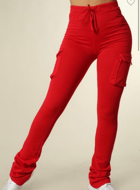 Drawstring Cargo Pants