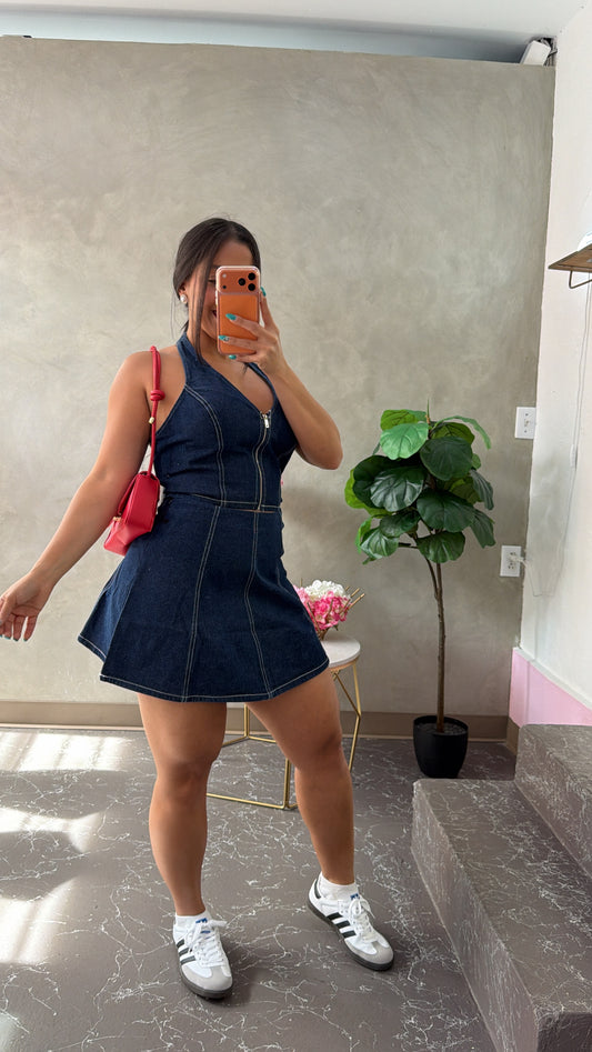 Denim Skirt Set
