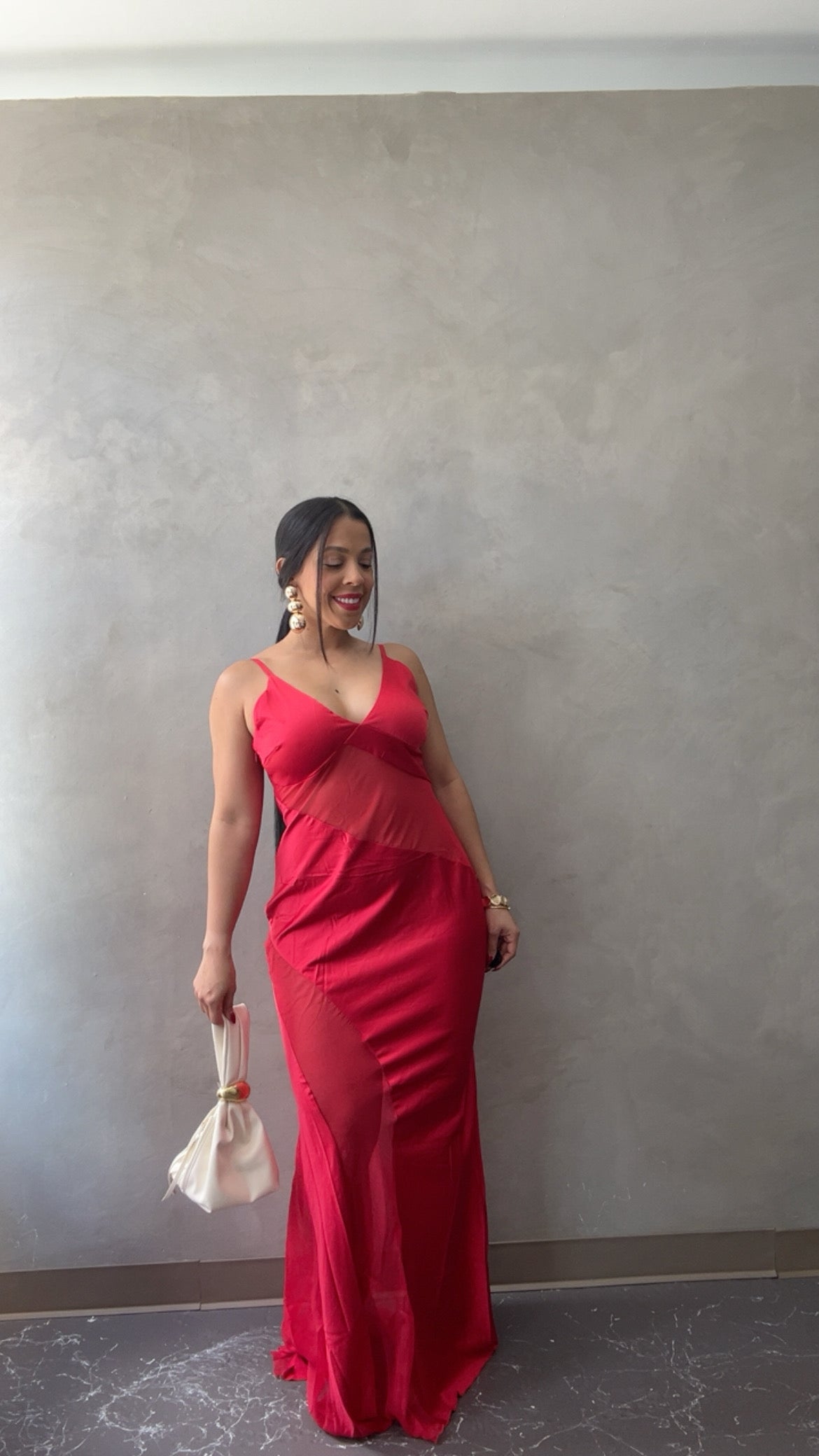 Satin Maxi Dress