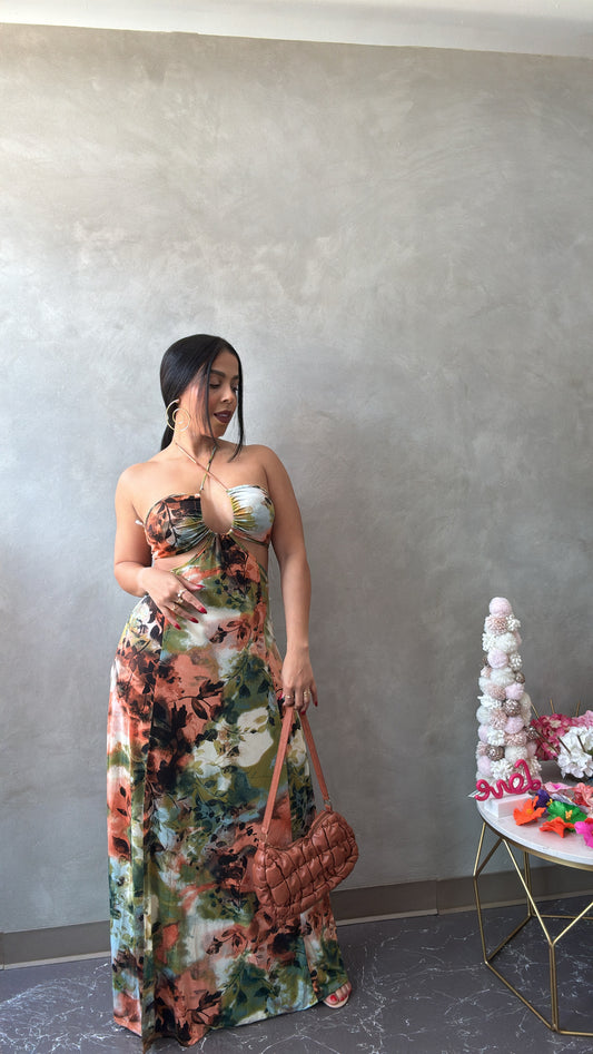 Autumn cutout maxi