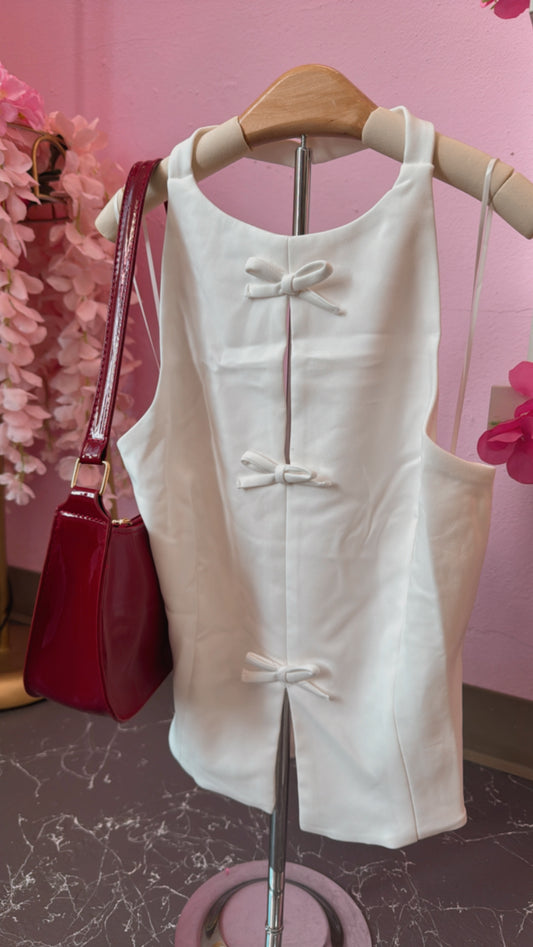 Cute Bow detail top (2 colors)