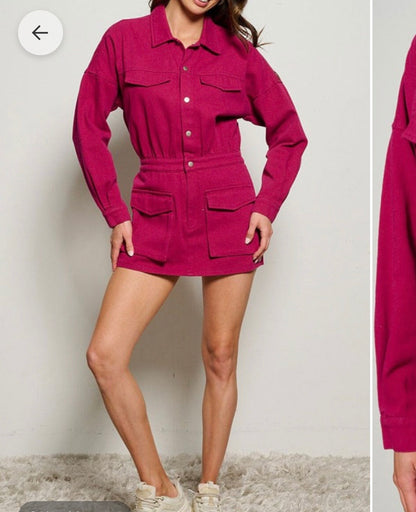 Magenta romper