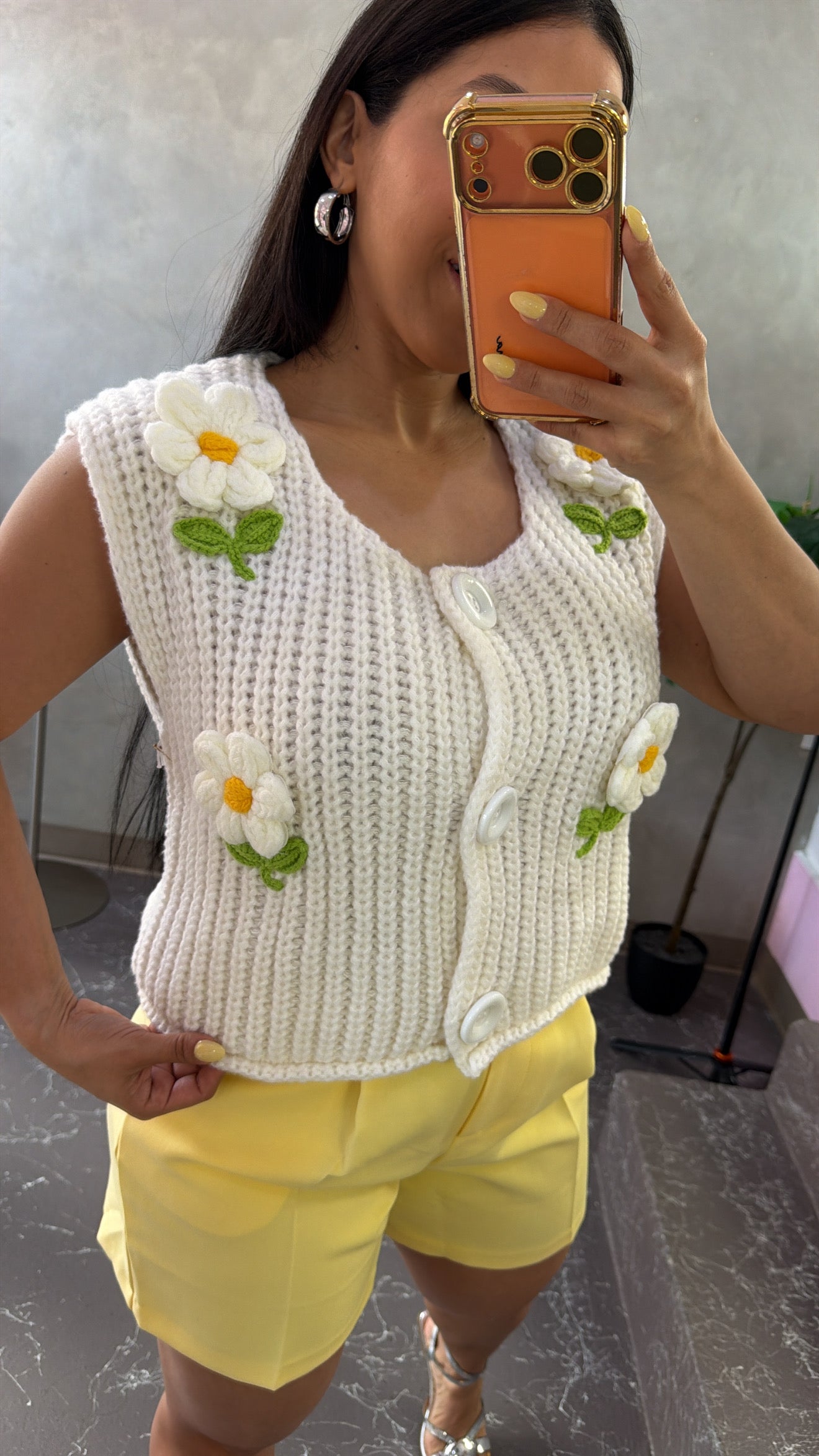 Floral Crochet Top