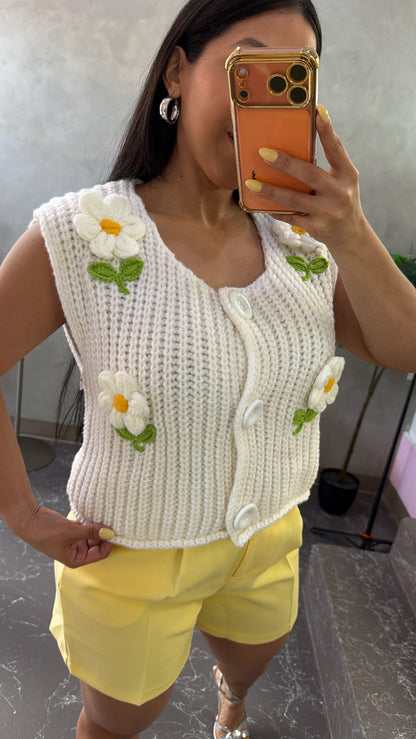Floral Crochet Top