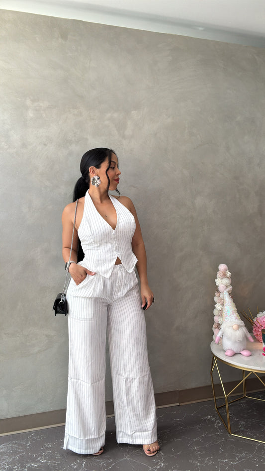 Stripe Vest Set