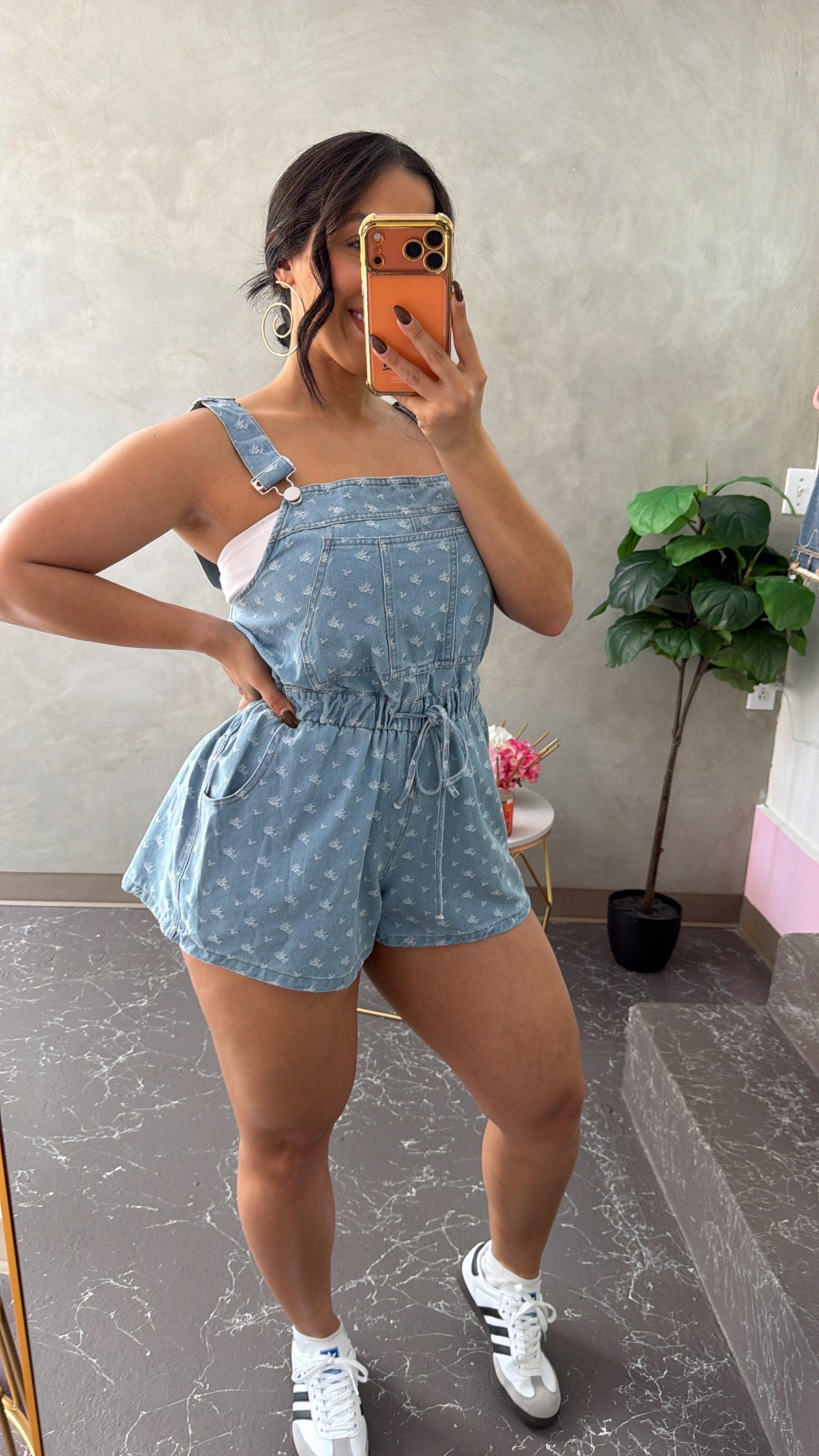 Denim Flare Romper