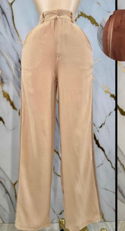 Lace detail trousers (2 colors)