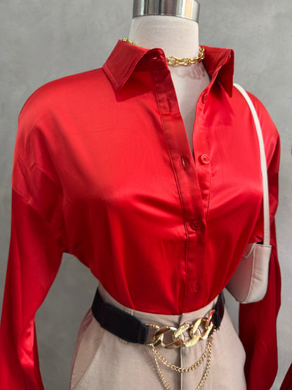 Satin Blouse (4 colors)