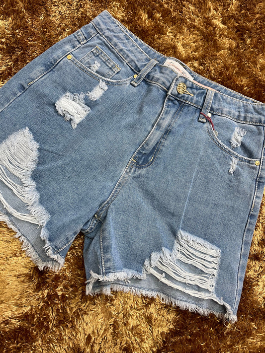 Ripped Jean Short